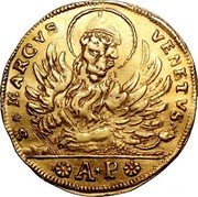 Italy 1 Osella (Giovanni Corner II) S MARCVS VENETVS A P coin obverse Italy 1 Osella (Giovanni Corner II) S MARCVS VENETVS A P coin obverse