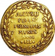 Italy 1 Osella Lion of St. Mark. Alvise Pisani 1737 X# 275 ALOYSIJ PISANI PRINCIPIS MVNVS ANNO III coin reverse Italy 1 Osella Lion of St. Mark. Alvise Pisani 1737 X# 275 ALOYSIJ PISANI PRINCIPIS MVNVS ANNO III coin reverse