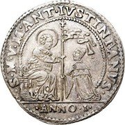 Italy 1 Osella Marcantonio Giustinian ND (1684)  I X# 180 S M V M ANT IVSTINIANVS ANNO I coin obverse Italy 1 Osella Marcantonio Giustinian ND (1684)  I X# 180 S M V M ANT IVSTINIANVS ANNO I coin obverse