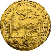 Italy 1 Osella (Marcantonio Giustinian) X# 179 DEO DVCTA DVCE coin reverse Italy 1 Osella (Marcantonio Giustinian) X# 179 DEO DVCTA DVCE coin reverse