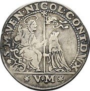 Italy 1 Osella (Nicolo Contarini) X# 119 S M VEN NICOL CONT DVX V M coin obverse Italy 1 Osella (Nicolo Contarini) X# 119 S M VEN NICOL CONT DVX V M coin obverse