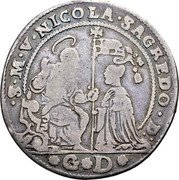 Italy 1 Osella (Nicolo Sagredo) X# 166 S M V NICOLA SAGREDO D G D coin obverse Italy 1 Osella (Nicolo Sagredo) X# 166 S M V NICOLA SAGREDO D G D coin obverse