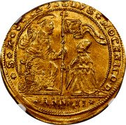 Italy 1 Osella Alvise Mocenigo III 1723 X# 246 S M V ALOYSIVS MOCENICO D ANN II coin obverse Italy 1 Osella Alvise Mocenigo III 1723 X# 246 S M V ALOYSIVS MOCENICO D ANN II coin obverse