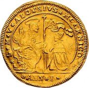 Italy 1 Osella (Sebastiano Mocenigo) X# 244 S M V ALOYSIVS MOCENICO D ANN I coin obverse Italy 1 Osella (Sebastiano Mocenigo) X# 244 S M V ALOYSIVS MOCENICO D ANN I coin obverse