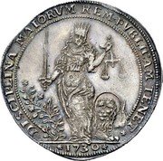 Italy 1 Osella (Sebastiano Mocenigo) X# 261 DISCIPLINA MAIORVM REM PVBLICAM TENET 1730 coin reverse