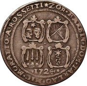 Italy 1 Osella (Sebastiano Mocenigo) X# 38 ZOR BARBIN DOM TARLAO MIC MORATTO A ROSSEITI 1724 coin reverse Italy 1 Osella (Sebastiano Mocenigo) X# 38 ZOR BARBIN DOM TARLAO MIC MORATTO A ROSSEITI 1724 coin reverse