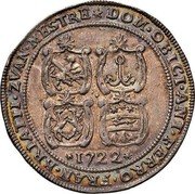 Italy 1 Osella (Sebastiano Mocenigo) X# 36 DOM OBICI ANT FERRO FRAN BRIATTI ZVAN MESTRE 1722 coin reverse Italy 1 Osella (Sebastiano Mocenigo) X# 36 DOM OBICI ANT FERRO FRAN BRIATTI ZVAN MESTRE 1722 coin reverse