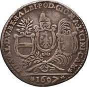 Italy 1 Osella (Silvestro Valier) X# 20 1697 PII VAL D V BE BALBI POD GIOMA LICINI CAM coin reverse Italy 1 Osella (Silvestro Valier) X# 20 1697 PII VAL D V BE BALBI POD GIOMA LICINI CAM coin reverse
