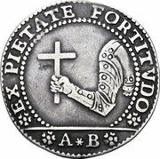 Italy 1 Osella (Silvestro Valier) X# 203 AB EX PIETATE FORTITVDO coin reverse Italy 1 Osella (Silvestro Valier) X# 203 AB EX PIETATE FORTITVDO coin reverse