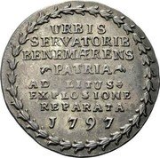 Italy 1 Osella (Venice) MVNICIPALITAS PROVISORIA VENETA coin reverse Italy 1 Osella (Venice) MVNICIPALITAS PROVISORIA VENETA coin reverse