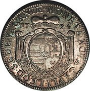 Belgium 1 Patagon Sede Vacante. St. Lambert 1724  KM# 128 MONETA NOVA CAPLI LEOD SEDE VACANTE 17 24 coin reverse