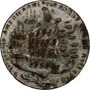 USA 1 Penny (Rhode Island Ship Token) D VLUGTENDE AMERICANE N VAN ROHDE YLAND AUG,T 1778 coin reverse USA 1 Penny (Rhode Island Ship Token) D VLUGTENDE AMERICANE N VAN ROHDE YLAND AUG,T 1778 coin reverse