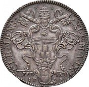 Italy 1 Piastra (Clement XI) CLEMENS XI P M A IX coin obverse Italy 1 Piastra (Clement XI) CLEMENS XI P M A IX coin obverse