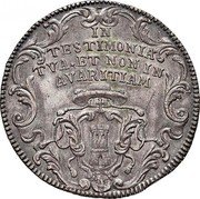 Italy 1 Piastra (Clement XI) IN TESTIMONIA TVA ET NON IN AVARITIAM coin reverse Italy 1 Piastra (Clement XI) IN TESTIMONIA TVA ET NON IN AVARITIAM coin reverse