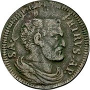 Italy 1 Quattrino (Bendedetto XIII S. Pietro) S PETRVS AP coin reverse Italy 1 Quattrino (Bendedetto XIII S. Pietro) S PETRVS AP coin reverse