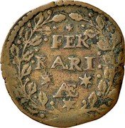Italy 1 Quattrino (Clement X St. George) FER RARI Æ coin obverse Italy 1 Quattrino (Clement X St. George) FER RARI Æ coin obverse
