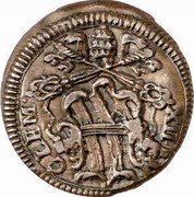 Italy 1 Quattrino (Clement XII St. Peter - head) CLEM XII P M coin obverse Italy 1 Quattrino (Clement XII St. Peter - head) CLEM XII P M coin obverse