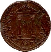 Italy 1 Quattrino (Innocent X Jubilee) ANNO IVBIL coin obverse Italy 1 Quattrino (Innocent X Jubilee) ANNO IVBIL coin obverse