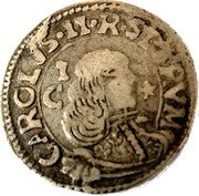Italy 1 Reale (Carlo II 2nd type) CAROLVS II R SPARVM coin obverse