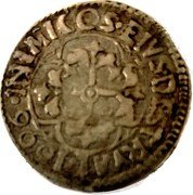 Italy 1 Reale (Carlo II 2nd type) INIMICOS EIVS DESTRAT 1696 coin reverse