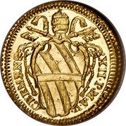 Italy 1 Scudo d'Oro (Clemente XII) KM# 854a CLEMENS XII P M A V coin obverse Italy 1 Scudo d'Oro (Clemente XII) KM# 854a CLEMENS XII P M A V coin obverse
