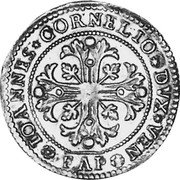 Italy 1 Scudo (Giovanni Corner II Pattern) KM# Pn79 IOANNES CORNELIO DVX VEN FAP coin obverse Italy 1 Scudo (Giovanni Corner II Pattern) KM# Pn79 IOANNES CORNELIO DVX VEN FAP coin obverse