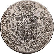Italy 1 Scudo Francesco III d'Este. Modena 1739 VETERIS MONU MENTUM DECORIS coin reverse Italy 1 Scudo Francesco III d'Este. Modena 1739 VETERIS MONU MENTUM DECORIS coin reverse