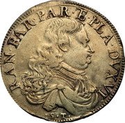 Italy 1 Scudo Ranuccio Farnese II ND (1646-1694) ST DAV# 4125 RAN FAR PAR ET PLA DVX VI S T coin obverse Italy 1 Scudo Ranuccio Farnese II ND (1646-1694) ST DAV# 4125 RAN FAR PAR ET PLA DVX VI S T coin obverse