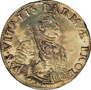 Italy 1 Scudo Ranuccio Farnese II ND (1646-1694) ST DAV# 4125 S VITALIS PARMÆ PROT coin reverse Italy 1 Scudo Ranuccio Farnese II ND (1646-1694) ST DAV# 4125 S VITALIS PARMÆ PROT coin reverse