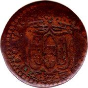 Italy 1 Sesino (Duke Fancisco Farnese) FRAN I F F P P DVX VII coin obverse Italy 1 Sesino (Duke Fancisco Farnese) FRAN I F F P P DVX VII coin obverse