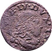 Italy 1 Sesino Modena Alfonso IV d'Este ND (1658-1662)  ALPH IV M R E C D IX E T coin obverse Italy 1 Sesino Modena Alfonso IV d'Este ND (1658-1662)  ALPH IV M R E C D IX E T coin obverse