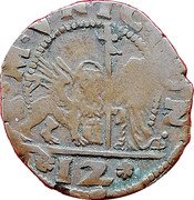 Italy 1 Soldo Nicolo Contarini ND (1630-1631)  S M V NIC CON 12 coin reverse Italy 1 Soldo Nicolo Contarini ND (1630-1631)  S M V NIC CON 12 coin reverse