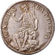 Italy 1 Testone (Cosimo III Florence) S IOANNES BAPTISTA 1676 coin reverse Italy 1 Testone (Cosimo III Florence) S IOANNES BAPTISTA 1676 coin reverse