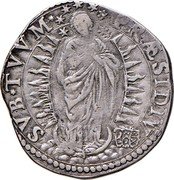 Italy 1 Testone (Gregory XV Radiant Madonna) SVB TVVM PRAESIDIVM coin reverse Italy 1 Testone (Gregory XV Radiant Madonna) SVB TVVM PRAESIDIVM coin reverse