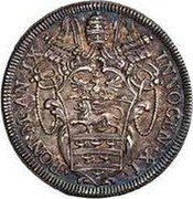 Italy 1 Testone Innocent XI. Wreath Type 2 1685  IX INNOCEN XI PONT AN IX coin obverse Italy 1 Testone Innocent XI. Wreath Type 2 1685  IX INNOCEN XI PONT AN IX coin obverse