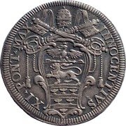 Italy 1 Testone (Innocent XI. Wreath) INNOCENTIVS XI PONT MAX coin obverse Italy 1 Testone (Innocent XI. Wreath) INNOCENTIVS XI PONT MAX coin obverse