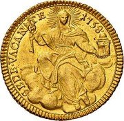 Italy 1 Zecchino Sede Vacante 1758 SEDE VACANTE 1758 coin reverse Italy 1 Zecchino Sede Vacante 1758 SEDE VACANTE 1758 coin reverse