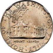 USA 10 Cents (Pattern) HOME OF THE WASHINGTON FAMILY MOUNT VERNON coin reverse USA 10 Cents (Pattern) HOME OF THE WASHINGTON FAMILY MOUNT VERNON coin reverse