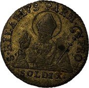 Italy 10 Soldi (Ferdinando I di Borbone Parma) SOLDI X S HILARIVS PAR PROT coin reverse Italy 10 Soldi (Ferdinando I di Borbone Parma) SOLDI X S HILARIVS PAR PROT coin reverse