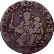 Italy 10 Soldi (Genoa Coinage) ET REGE EOS 1647 B N X coin reverse Italy 10 Soldi (Genoa Coinage) ET REGE EOS 1647 B N X coin reverse
