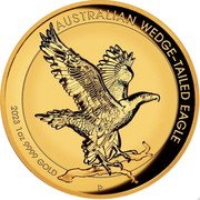 Australia 100 Dollars Australian Wedge-tailed Eagle - Incused 2023 P AUSTRALIAN WEDGE-TAILED EAGLE 2023 1OZ 9999 GOLD coin reverse Australia 100 Dollars Australian Wedge-tailed Eagle - Incused 2023 P AUSTRALIAN WEDGE-TAILED EAGLE 2023 1OZ 9999 GOLD coin reverse