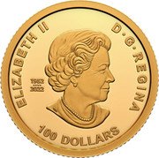 Canada 100 Dollars (Kathleen Blake Coleman) ELIZABETH II D G REGINA 1952 2022 100 DOLLARS SB coin obverse
