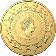 Australia 100 Dollars Year of the Rabbit. Investment 2023 ELIZABETH II AUSTRALIA 2023 100 DOLLARS JC coin obverse Australia 100 Dollars Year of the Rabbit. Investment 2023 ELIZABETH II AUSTRALIA 2023 100 DOLLARS JC coin obverse