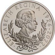UK 100 Pounds (Charles III Life and legacy of the Queen) ELIZABETH REGINA 1926 - 2022 JB coin reverse UK 100 Pounds (Charles III Life and legacy of the Queen) ELIZABETH REGINA 1926 - 2022 JB coin reverse
