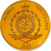 Niue 1000 Dollars Fernando Hierro 2023 HIERRO coin reverse