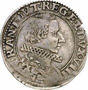 Italy 11 Bolognini (Francesco I d'Este) FRAN I MVT REG E C DVX VIII coin obverse Italy 11 Bolognini (Francesco I d'Este) FRAN I MVT REG E C DVX VIII coin obverse