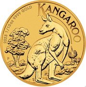 Australia 15 Dollars Elizabeth II. Kangaroo 2023 P P KANGAROO 2023 1/10 OZ 9999 GOLD coin reverse Australia 15 Dollars Elizabeth II. Kangaroo 2023 P P KANGAROO 2023 1/10 OZ 9999 GOLD coin reverse