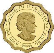 Canada 150 Dollars Blessings of Happiness. Smaller Coin 2011 Proof ELIZABETH II D G REGINA FINE GOLD 99999 OR PUR coin obverse Canada 150 Dollars Blessings of Happiness. Smaller Coin 2011 Proof ELIZABETH II D G REGINA FINE GOLD 99999 OR PUR coin obverse