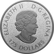 Canada 175 Dollars (Birds in Shadow Box) ELIZABETH II D G REGINA 175 DOLLARS SB coin obverse Canada 175 Dollars (Birds in Shadow Box) ELIZABETH II D G REGINA 175 DOLLARS SB coin obverse
