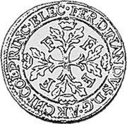 Belgium 1 ECU D'or Ferdinand of Bavaria. Late Type 1635  KM# 54.2 FERDINANDVS D G ARCHI COL PRIN ELEC coin obverse Belgium 1 ECU D'or Ferdinand of Bavaria. Late Type 1635  KM# 54.2 FERDINANDVS D G ARCHI COL PRIN ELEC coin obverse